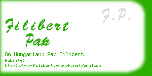filibert pap business card